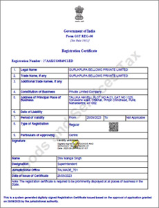 GST Certificate